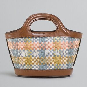 NWT Marni Tropicalia Micro Bag in Lemon Apricot Moca